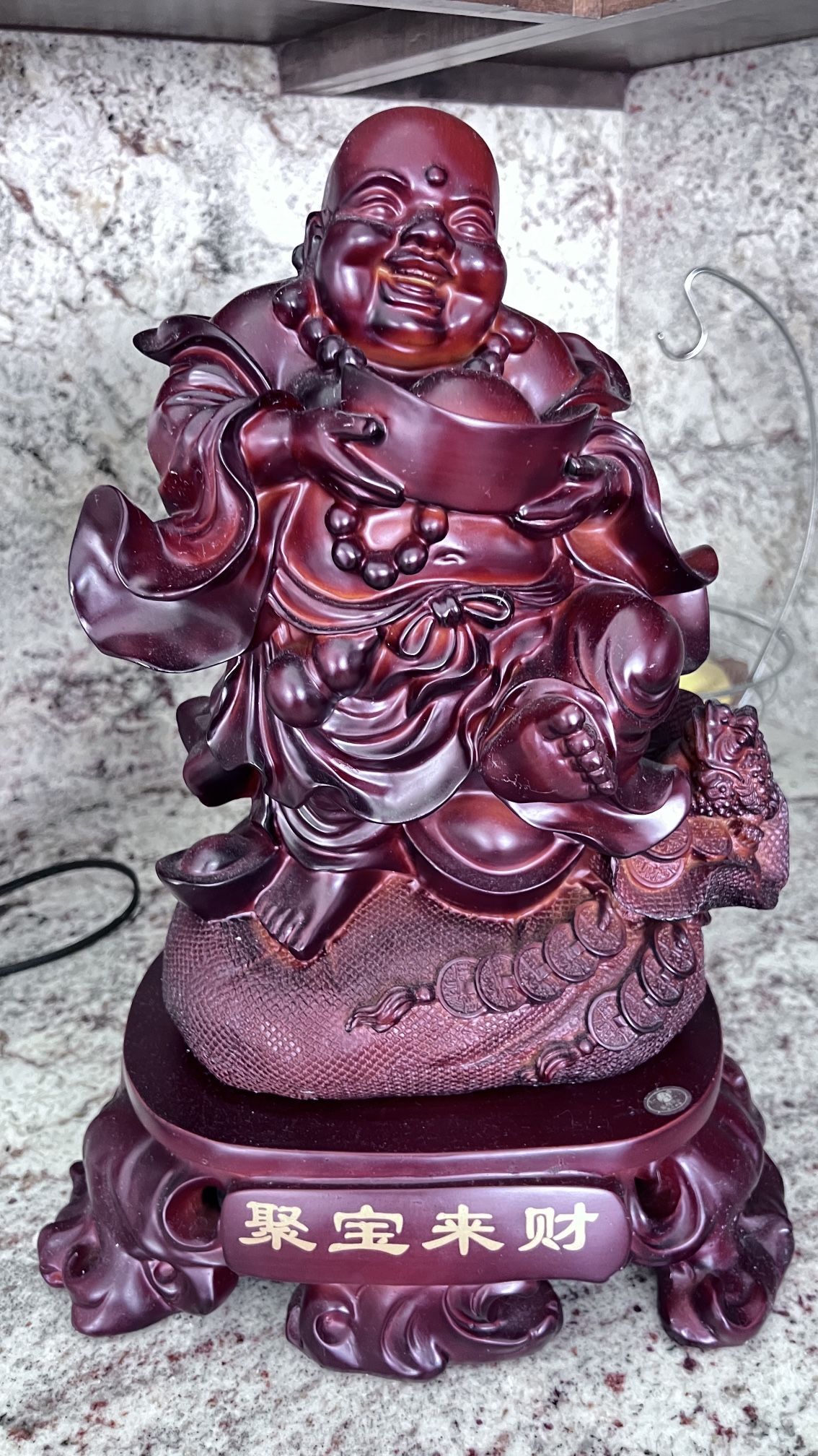 Buddha Asian Rosewood Statue (Like New)