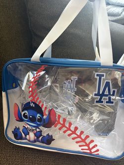 LA Dodgers Stitch Clear Tote Bag