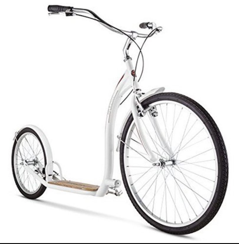 schwinn shuffle adult scooter 26-inch front wheel 20-inch rear wheel alloy