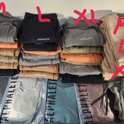 Alphalete clothes ( Brand New sizes M/L/XL) Read Desc.
