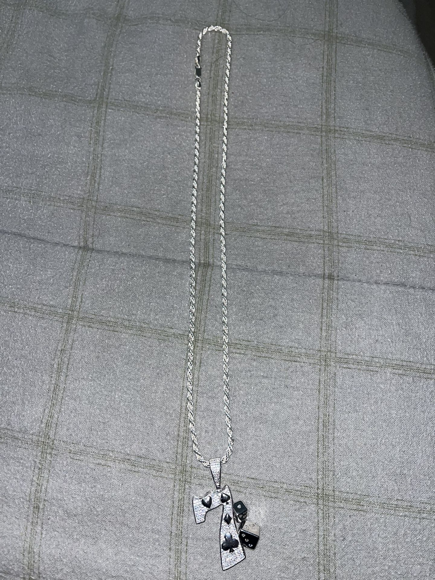 925 Silver Chain And Pendent
