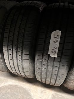 2 USED 22565R17 FALKEN ALL SEASON TIRES for $130 installed and balance. 22565R17 225 65 17 225 65 R 17 225/65/17 225/65/R17  Texas Extreme Tire Co. 13