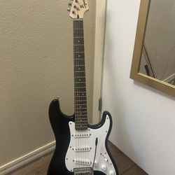 Squier Stratocaster Electric Guitar + Stand – Excellent Condition