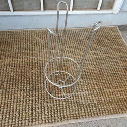 1 TOILET PAPER HOLDER METAL STAND 14" TALL x 5.5" WIDE 