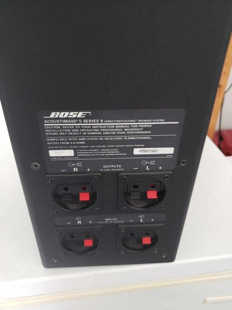 Bose Acoustimass 5 Series 11direct Reflecting Speaker System