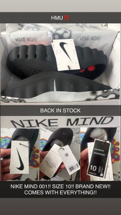 NIKE MIND 001!! PREGAME MULES!! SIZE 10!! BRAND NEW!! BEST SLIDES FOR SUMMER!!