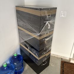 4 Drawer Black Hon File Cabinet 