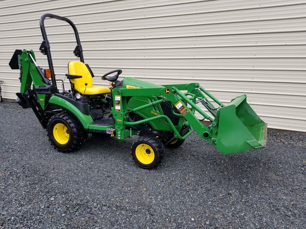 John Deere 1026r w/ loader & backhoe for Sale in WA OfferUp