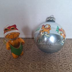 Garfield Christmas Ornaments Set of 2