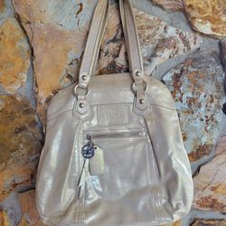 Coach Poppy Sparkle Satchel/Top Handle Bag