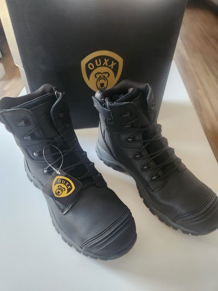 OUXX WORK BOOTS FOR MEN, NEW