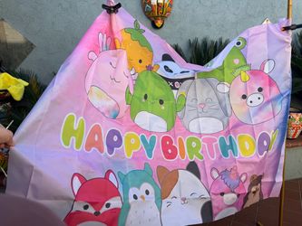 Squishmallow Party Decor. Leftover