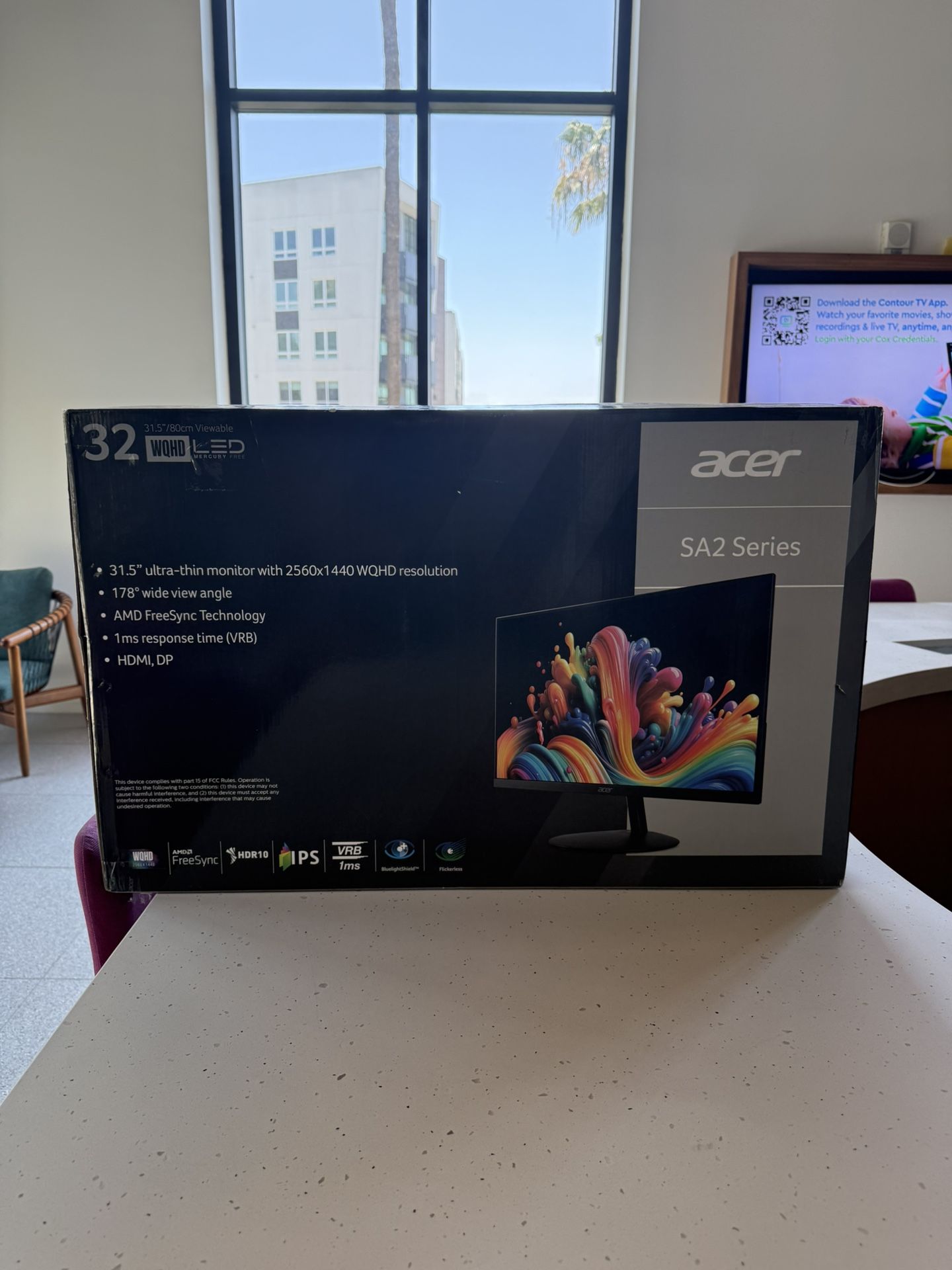 Acer SA322QU – 32” Ultra-Slim WQHD (2560x1440), 75Hz