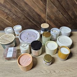 Huge Lot Of Unscented Candles