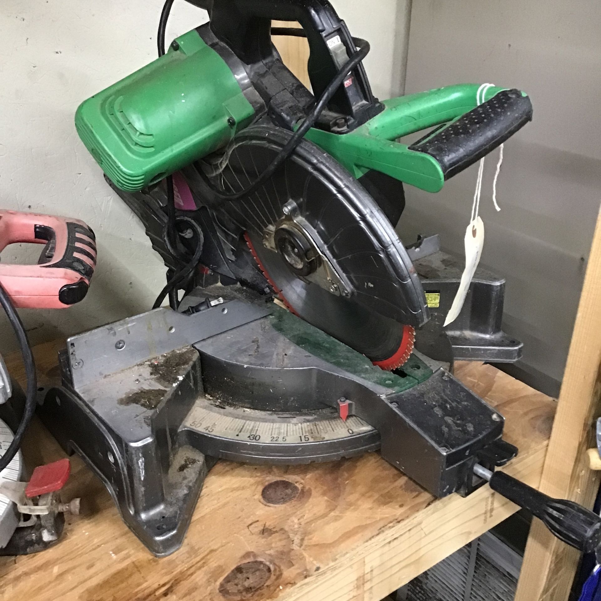 Hitachi Miter Saw With Laser