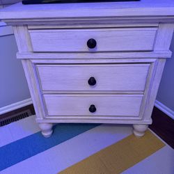 Night Table And Ottoman 