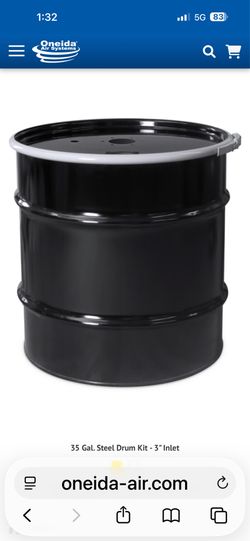 Onieda metal dust drums and metal cyclones