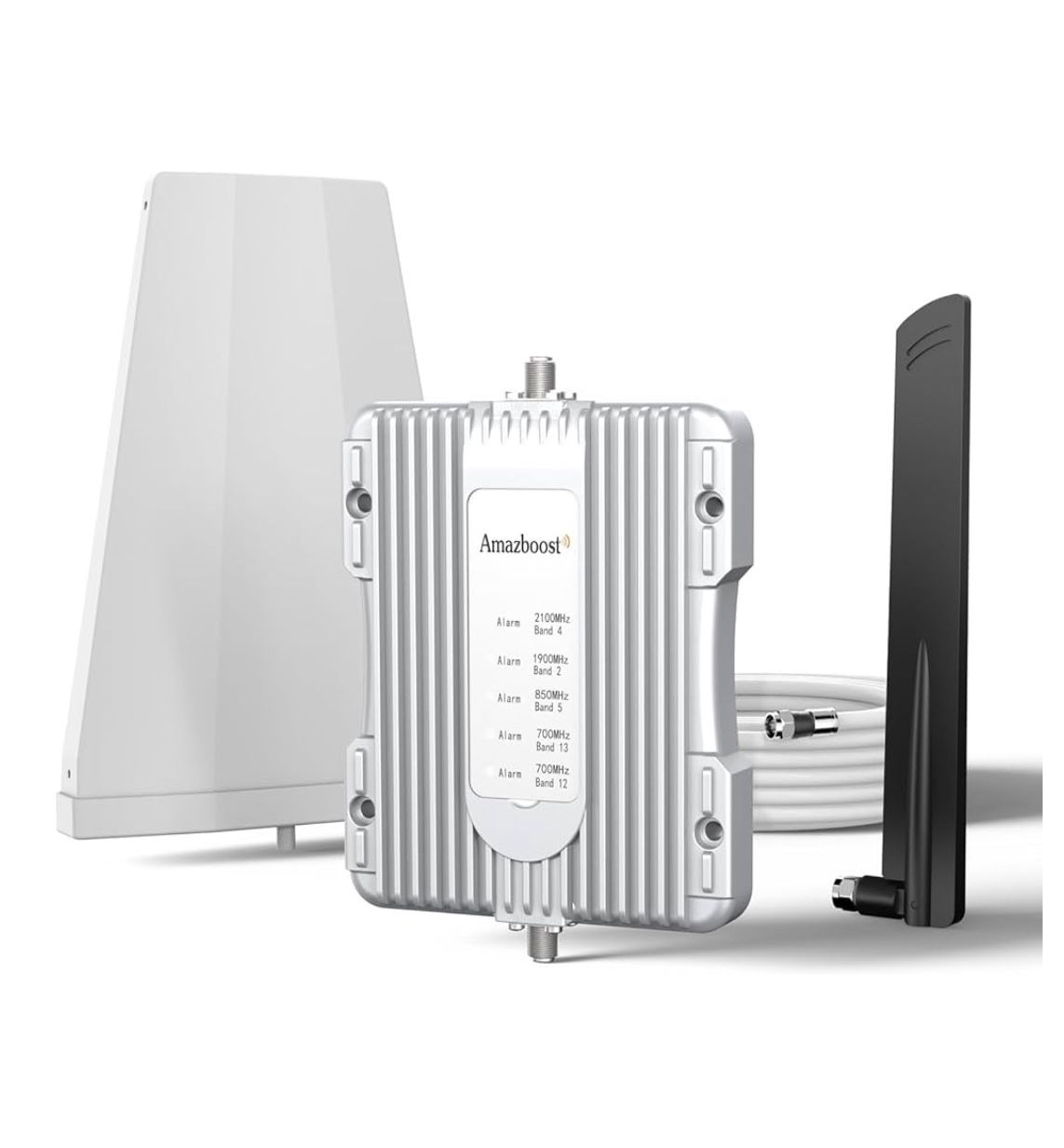 Amazboost Cell Phone Booster for Home, Cell Phone Signal Booster Kit, All U.S. Carriers -Compatible with Verizon, AT&T, T-Mobile, Sprint & More-5G 4G