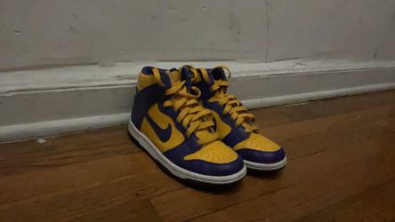 Nike Dunk High "Lakers" (GS) size 4.5 kids (READ DESCRIPTION)