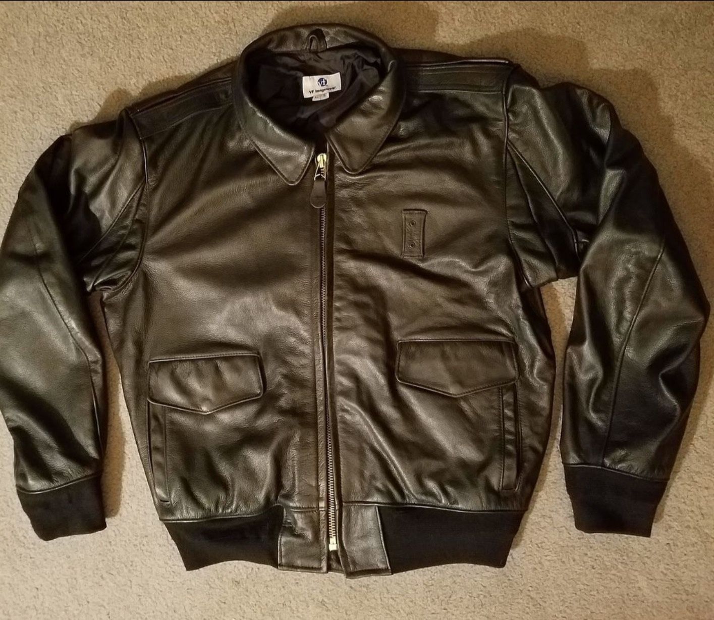 Bomber Jacket: Official US Border Patrol uniform Leather bomber Jacket