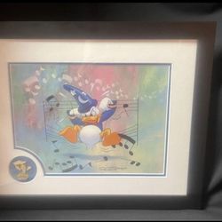 Disney Mickeys PhilHarmagic Donald Duck Framed Limited Edition Print and Pin 2003