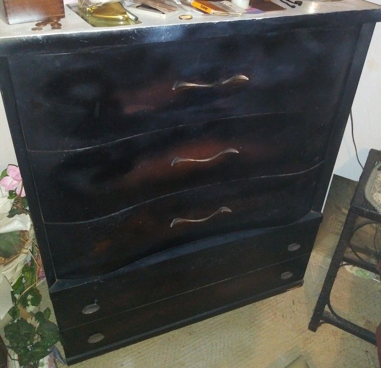 Bedroom Chest and Matching Dresser With Mirror