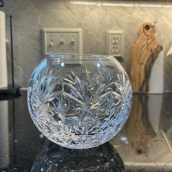 Cut Crystal Rose Bowl
