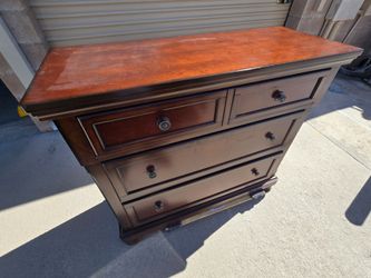 Dark Wood Chest of Drawers