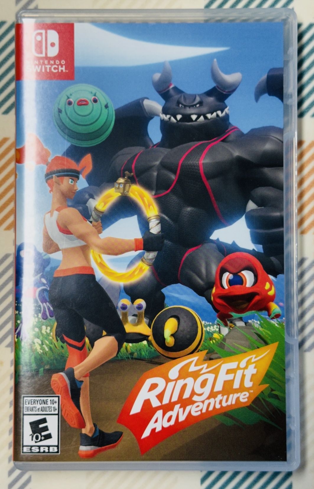 Ring Fit Adventure (Nintendo Switch, 2019) With Ring Tested Clean Adult Owned