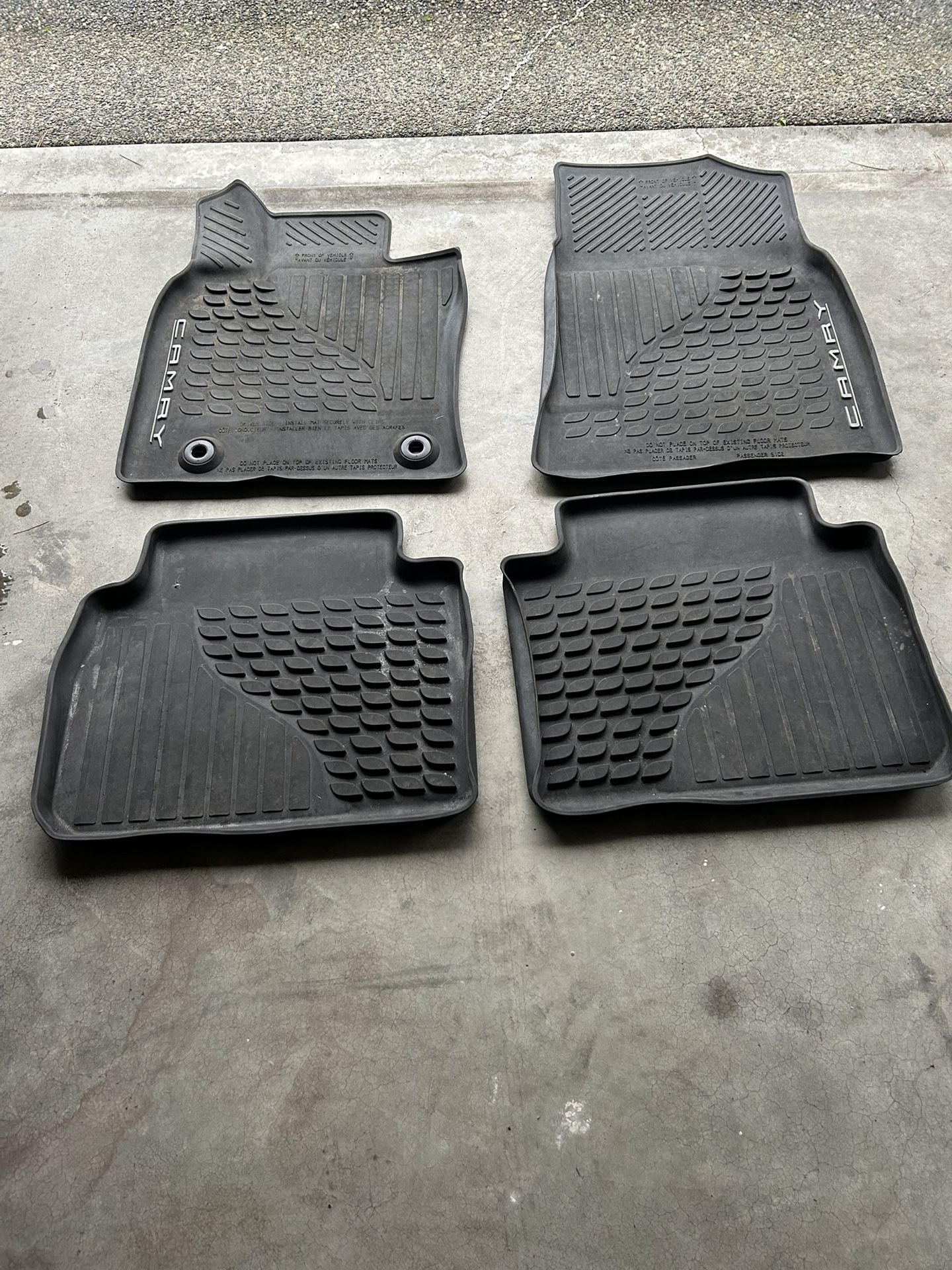 Toyota Camry All Weather Floor Mats 