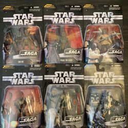 Star Wars Hasbro Action Figures (6) Saga Collection 2006