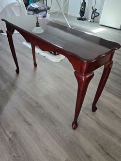 Queen Anne Style Solid Wood Console Table