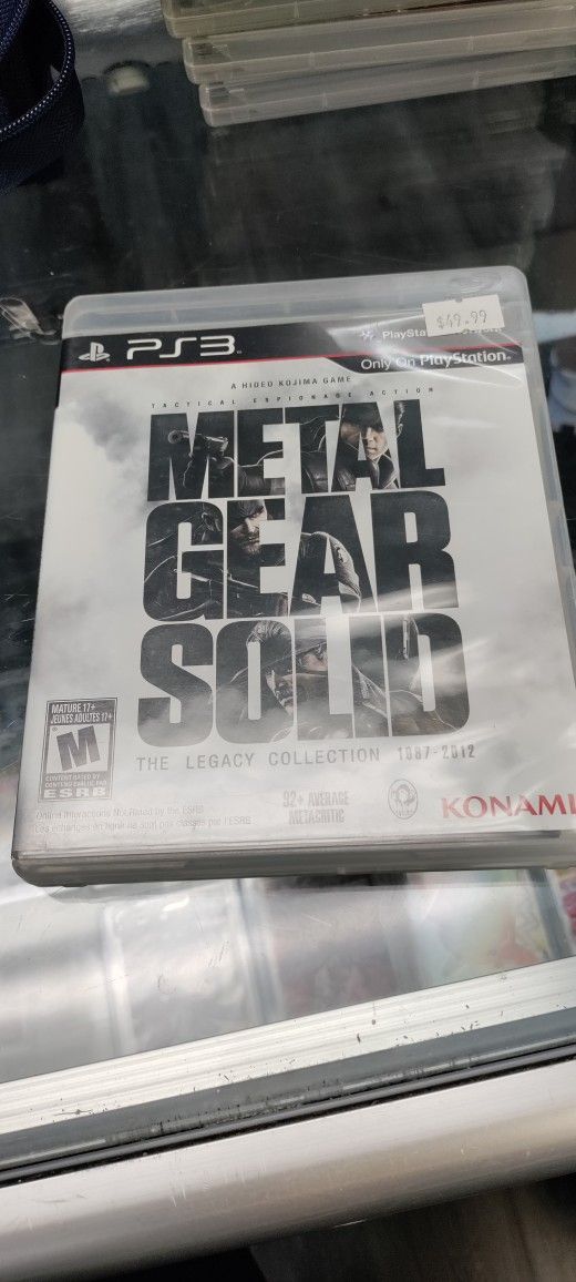 Metal Gear Solid The Legacy Collection Ps3