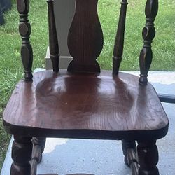 Set of 3 Wooden dining chairs