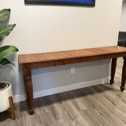 Long Solid Wooden Table 