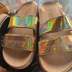 Pink sandals size small