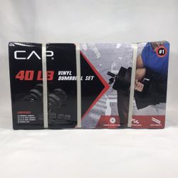 CAP 40 Lb Vinyl Dumbbell Set