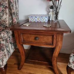 Wooden End Table 