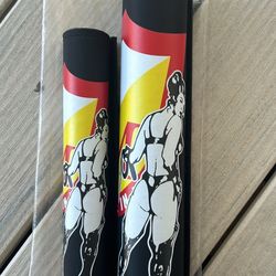 S&M BMX WHIP GIRL PAD SET BLACK RETRO BICYCLE MADE IN USA BAR PADS CULT SE