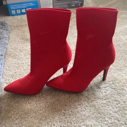 Red Boots Size 7 