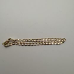 Men’s Yellow Gold 10k Curb Link Bracelet