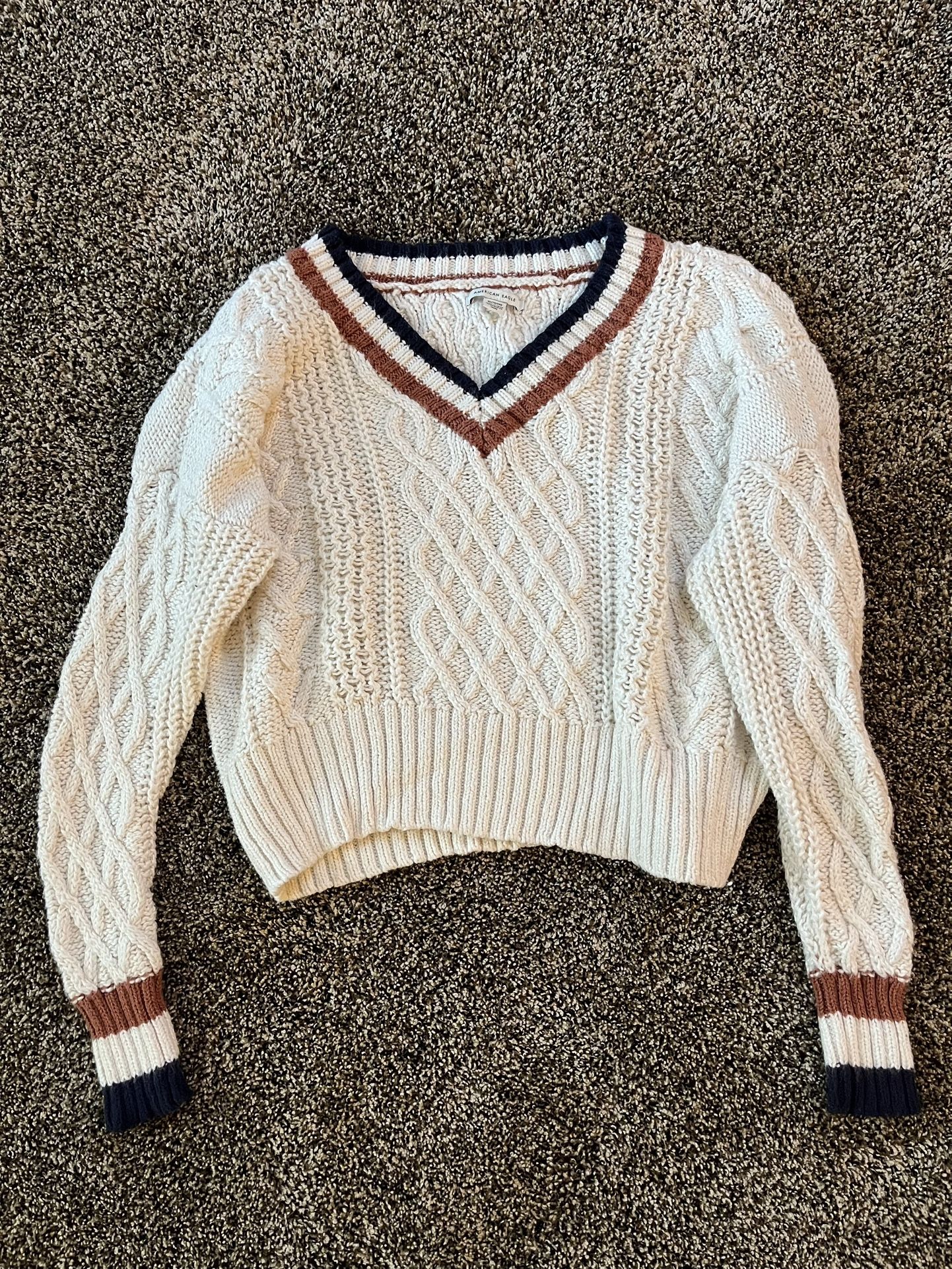 American Eagle Cropped Sweater, XL