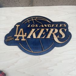 LA Lakers 3D Wood Cutout $25