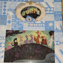 Disney Peter Pan Lost Boys Ornament & Lithograph LIMITED EXCLUSIVE Box Set 