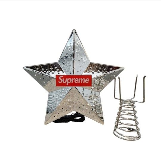 Supreme Silver Projecting Star Tree Topper New
