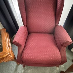 Vintage Wing Back Chair Recliner