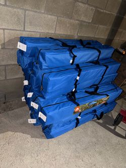 Blue canopies 10x10