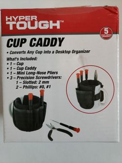Hyper Tough Cup Caddy Desktop Tool Set Organizer , New.. Condition is "New". Cup caddy, converts any cup into a desktop organizer.