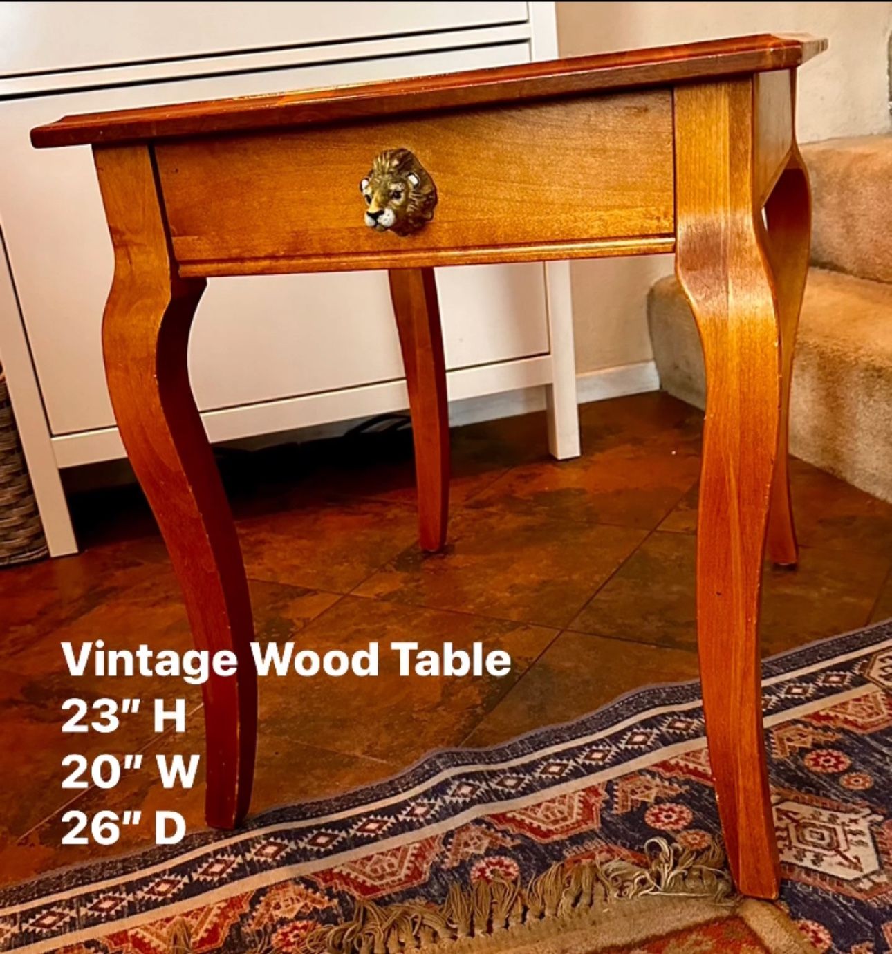 Vintage Wood Table 