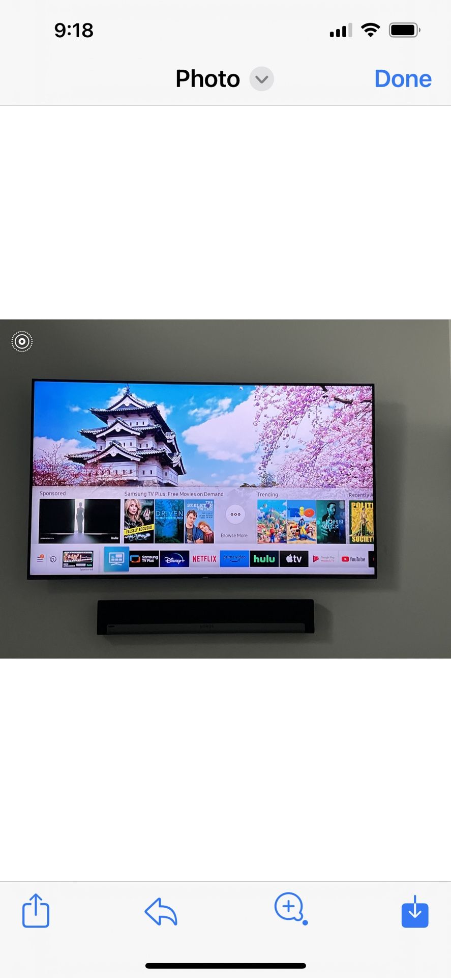 SAMSUNG 65" Class 4K Ultra HD (2160P) HDR Smart QLED TV QN65Q60R (2019 Model)